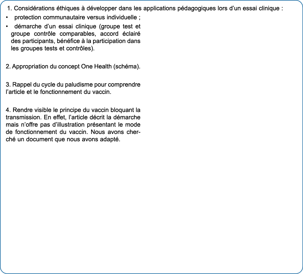 1. Consid rations thiques   d velopper dans les applications p dagogiques lors d’un essai clinique : • protection co...