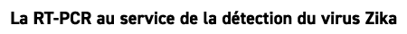 La RT PCR au service de la d tection du virus Zika