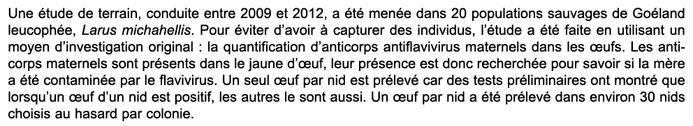 Une tude de terrain, conduite entre 2009 et 2012, a  t  men e dans 20 populations sauvages de Go land leucoph e, Lar...