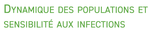 Dynamique des populations et sensibilit aux infections