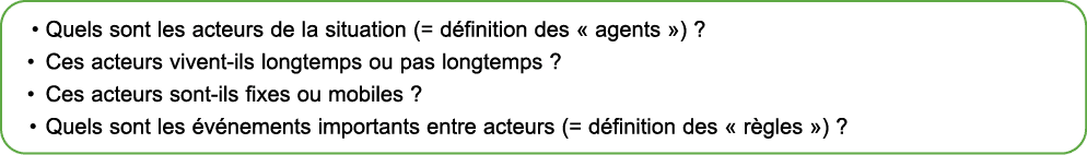 • Quels sont les acteurs de la situation (= d finition des « agents ») ? • Ces acteurs vivent ils longtemps ou pas lo...