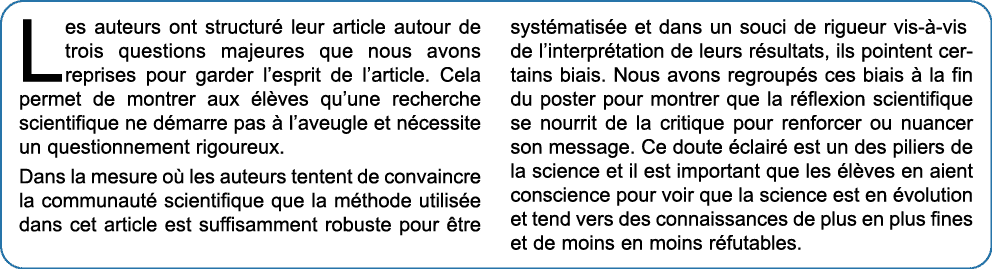 Les auteurs ont structur leur article autour de trois questions majeures que nous avons reprises pour garder l’espri...