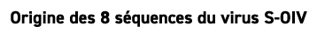 Origine des 8 s quences du virus S OIV