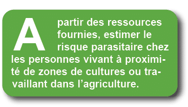 A partir des ressources fournies, estimer le risque parasitaire chez les personnes vivant  proximit  de zones de cul...