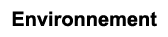 Environnement