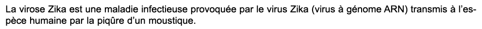 La virose Zika est une maladie infectieuse provoqu e par le virus Zika (virus  g nome ARN) transmis   l’esp ce humai...