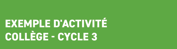 Exemple d'activit coll ge Cycle 3