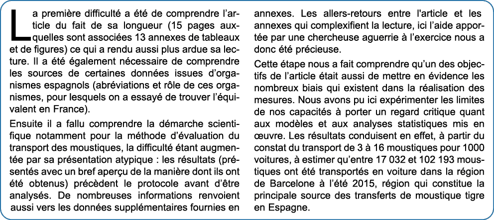 La premi re difficult a  t  de comprendre l’article du fait de sa longueur (15 pages auxquelles sont associ es 13 an...