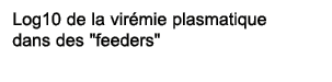 Log10 de la vir mie plasmatique dans des \“feeders\"