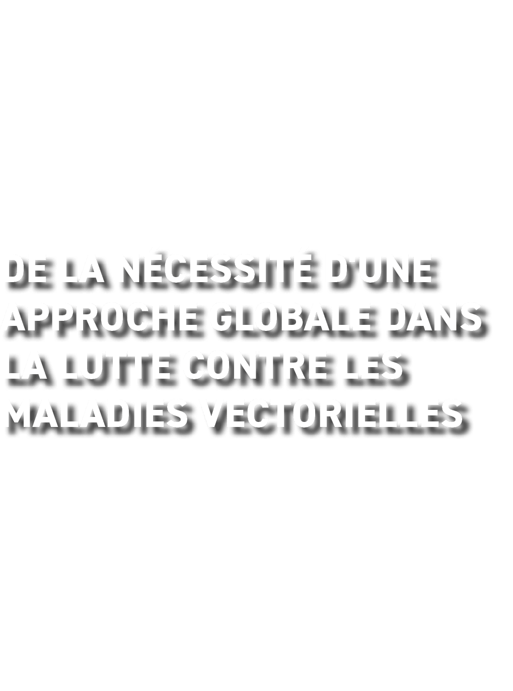 de la n cessit d'une approche globale dans la lutte contre les maladies vectorielles