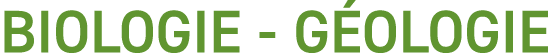 BIOLOGIE G OLOGIE