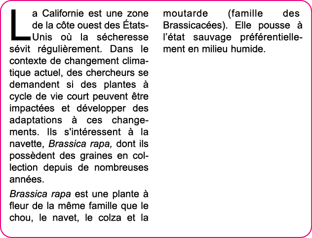 La Californie est une zone de la c te ouest des  tats-Unis o  la s cheresse s vit r guli rement  Dans le contexte de    