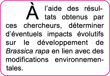   l aide des r sultats obtenus par ces chercheurs, d terminer d  ventuels impacts  volutifs sur le d veloppement de B   