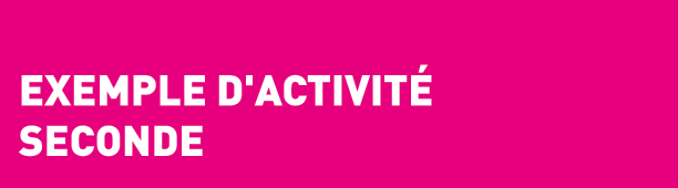  Exemple d'activit  Seconde