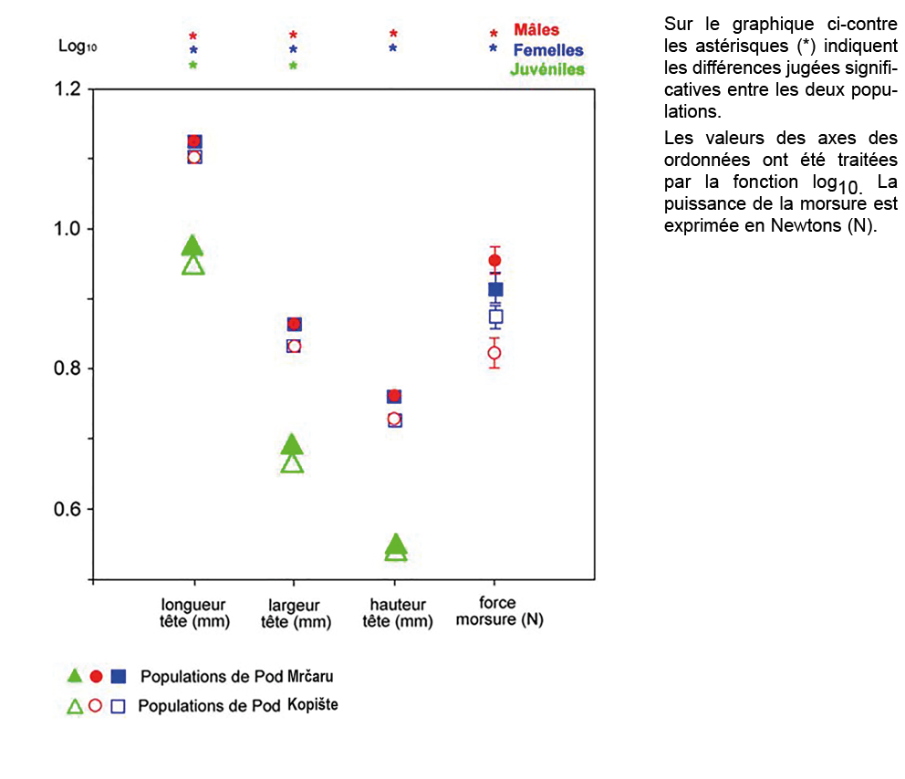  ,Sur le graphique ci-contre les ast risques (*) indiquent les diff rences jug es significatives entre les deux popul   