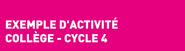  Exemple d'activit  Coll ge - cycle 4
